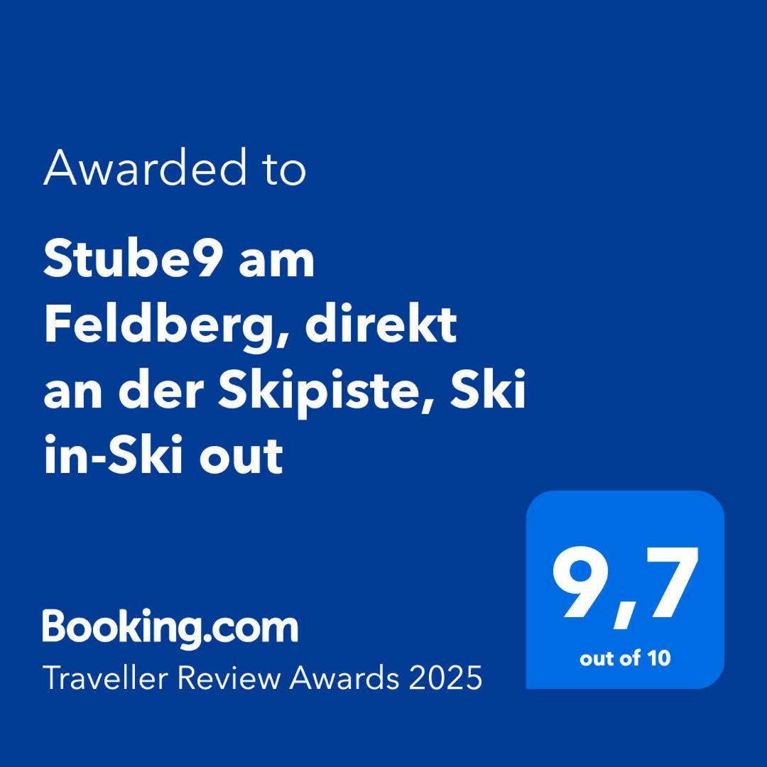 Stube9 Am Feldberg, Direkt An Der Skipiste, Ski In-Ski Out เฟลด์แบร์ก ภายนอก รูปภาพ